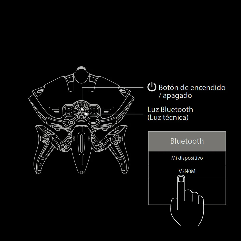 Parlante Portátil Venom Bluetooth Master-G