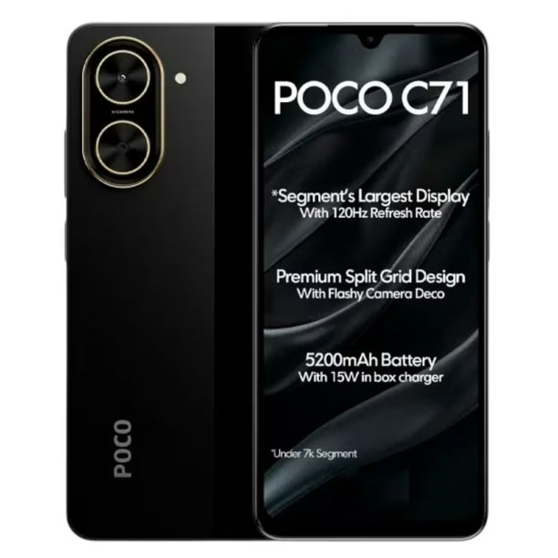 CELULAR POCO C71 Black 64 GB ROM 3 GB RAM