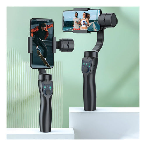 NuevoEstabilizador Gimbal Soporte Celular 3 Axis Negro Portátil