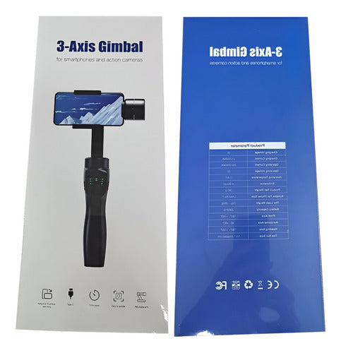 NuevoEstabilizador Gimbal Soporte Celular 3 Axis Negro Portátil