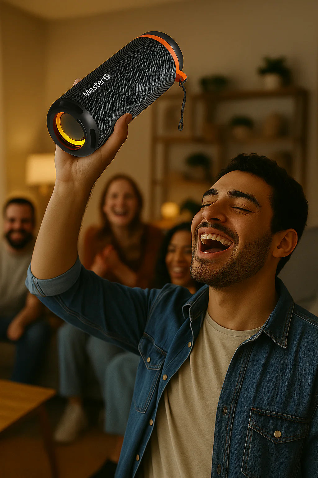 Parlante Bluetooth 5.4 Portátil 2" x2 TWS MGGYROSB Master-G