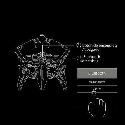 Parlante Portátil Venom Bluetooth Master-G