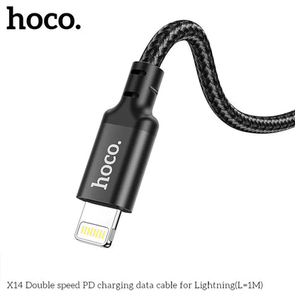 Cable Tipo-c A Lightning Hoco X14 2MT