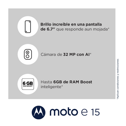Motorola E15 Liberado