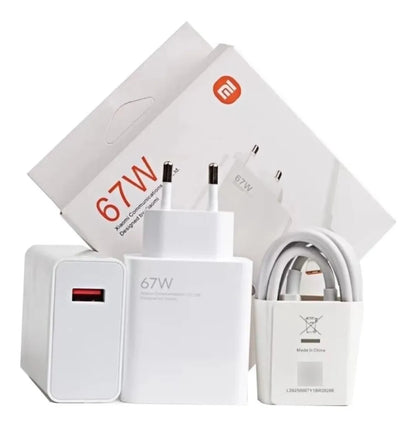 Cargador Xiaomi 67w Carga Rapida To C