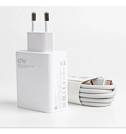 Cargador Xiaomi 67w Carga Rapida To C