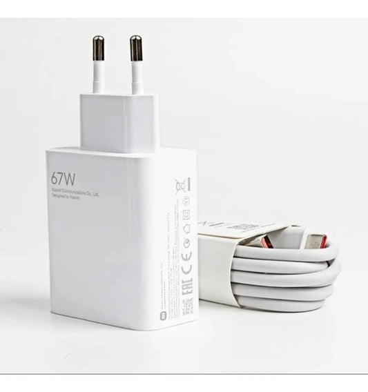 Cargador Xiaomi 67w Carga Rapida To C