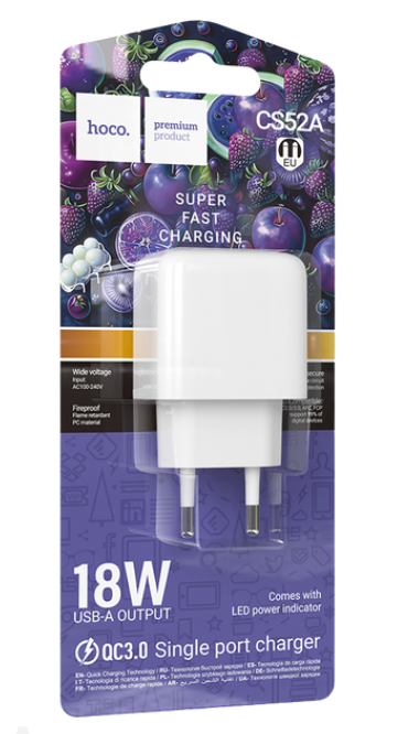 Cargador USB Hoco CS52A 18w