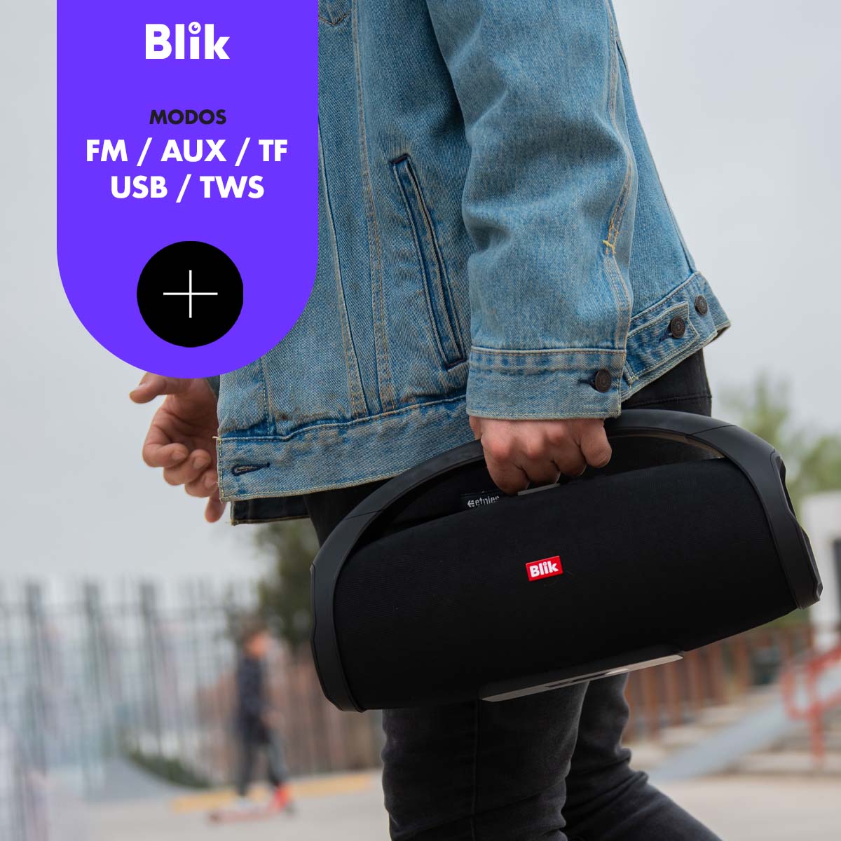 Parlante Bluetooth Portátil Blik Booster2 20W 12 Hrs