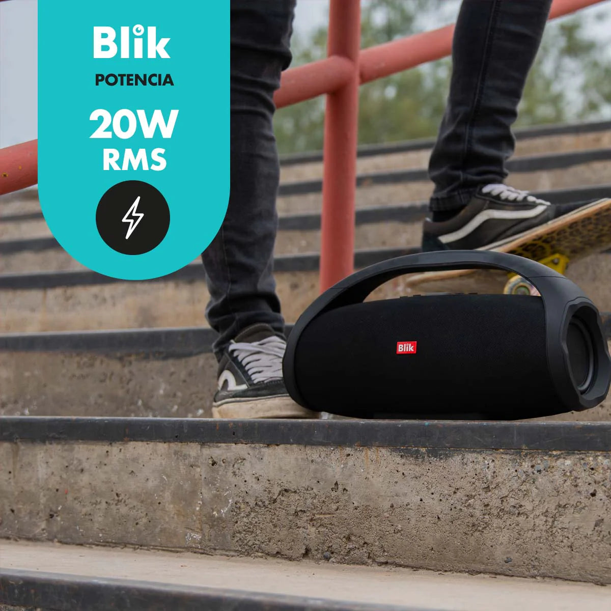 Parlante Bluetooth Portátil Blik Booster2 20W 12 Hrs