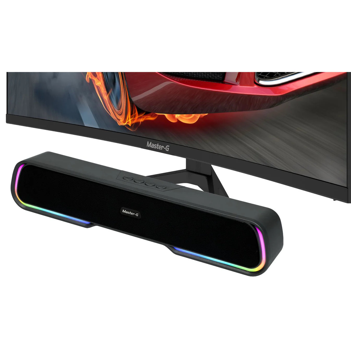 Soundbar Parlante Gamer Bluetooth Luces RGB 1200mAh