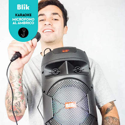 Parlante Bluetooth Karaoke Con Microfono Blik Screamer3