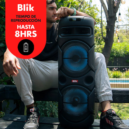 Parlante Bluetooth Karaoke Con Microfono Blik Wavemax2
